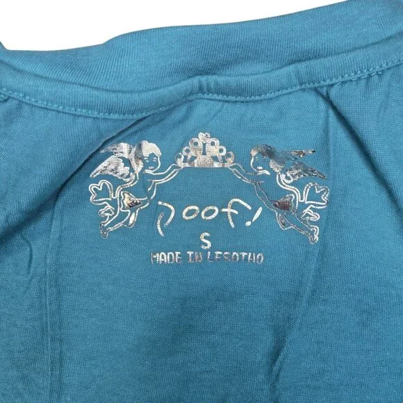 NWT Poof Apparel Women's Blue Basic Long Sleeve Size Small - Picture 7 of 8